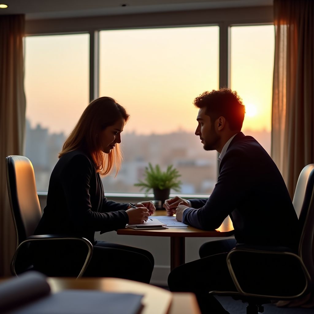 Financial Guardian founders in their first office